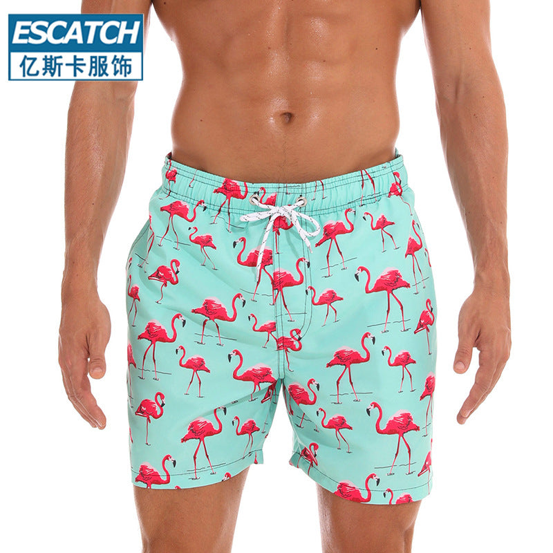 Men's Casual Printed Beach Shorts