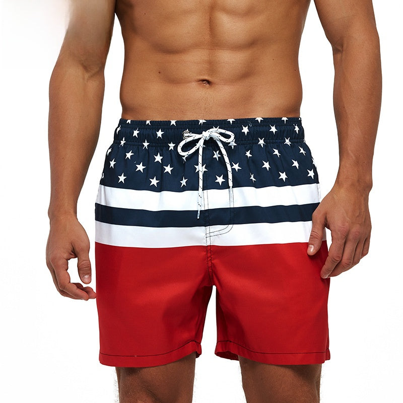 Men's Casual Printed Beach Shorts
